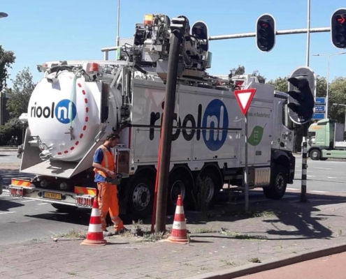Riool reinigen in actie